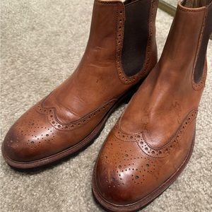 Thomas and Vine wingtip Chelsea boot